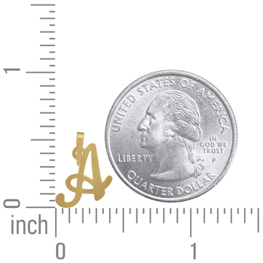 925 Sterling Silver "A" Initial Pendant
