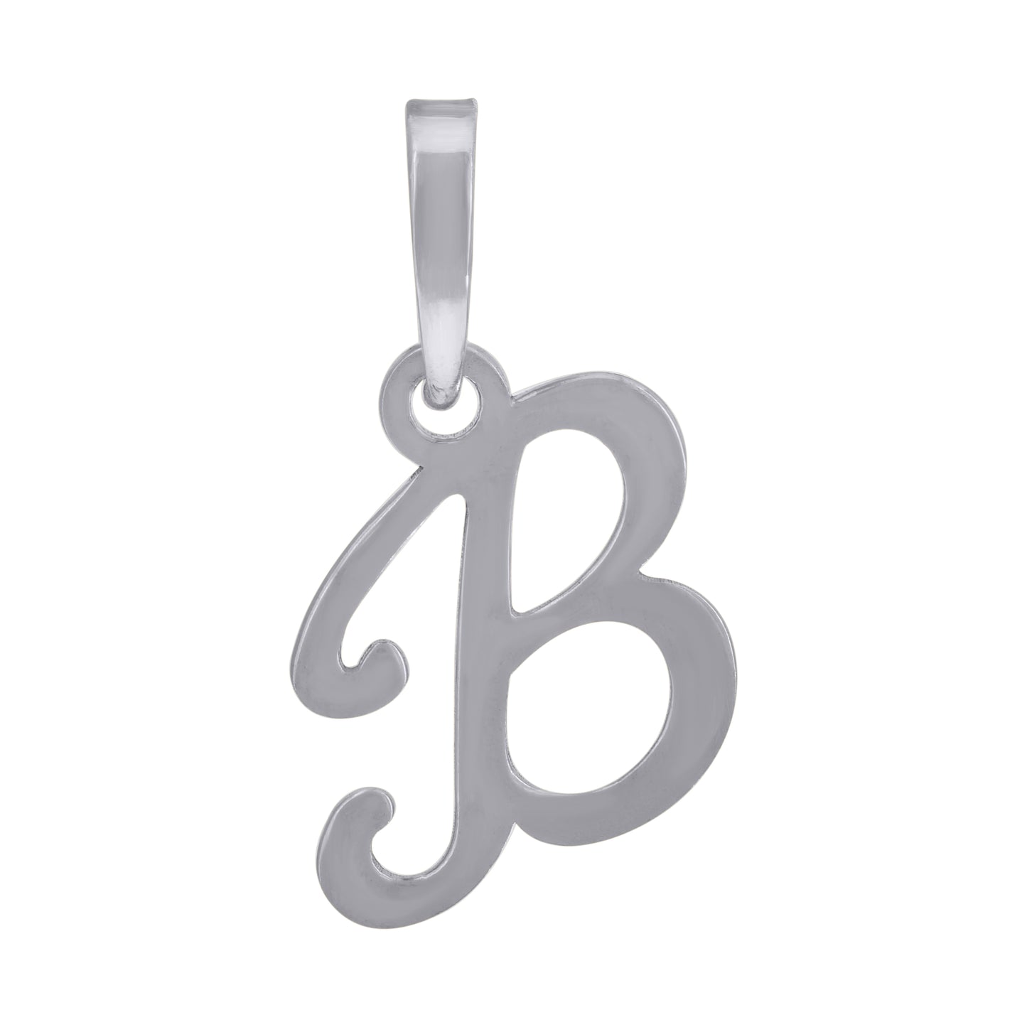 925 Sterling Silver "B" Initial Pendant