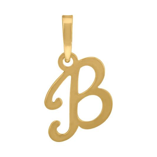 925 Sterling Silver "B" Initial Pendant