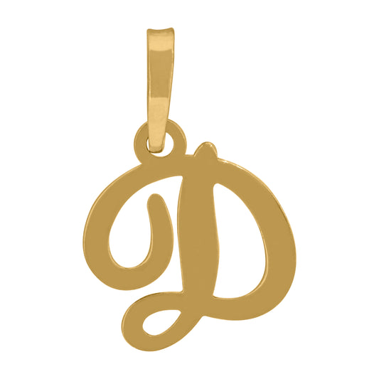 925 Sterling Silver "D" Initial Pendant