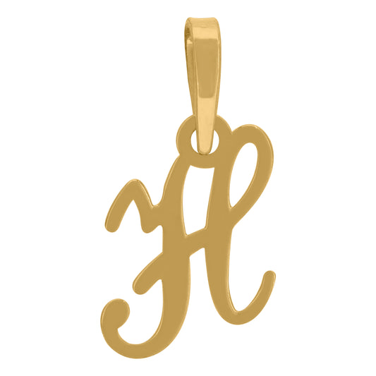 925 Sterling Silver "H" Initial Pendant