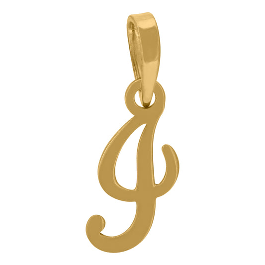 925 Sterling Silver "I" Initial Pendant