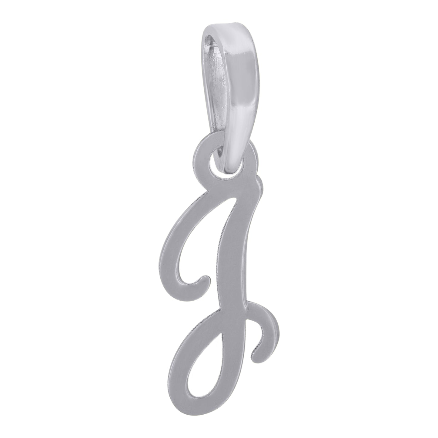925 Sterling Silver "J" Initial Pendant