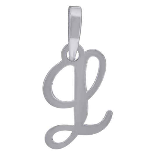 925 Sterling Silver "L" Initial Pendant