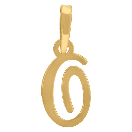 925 Sterling Silver "O" Initial Pendant