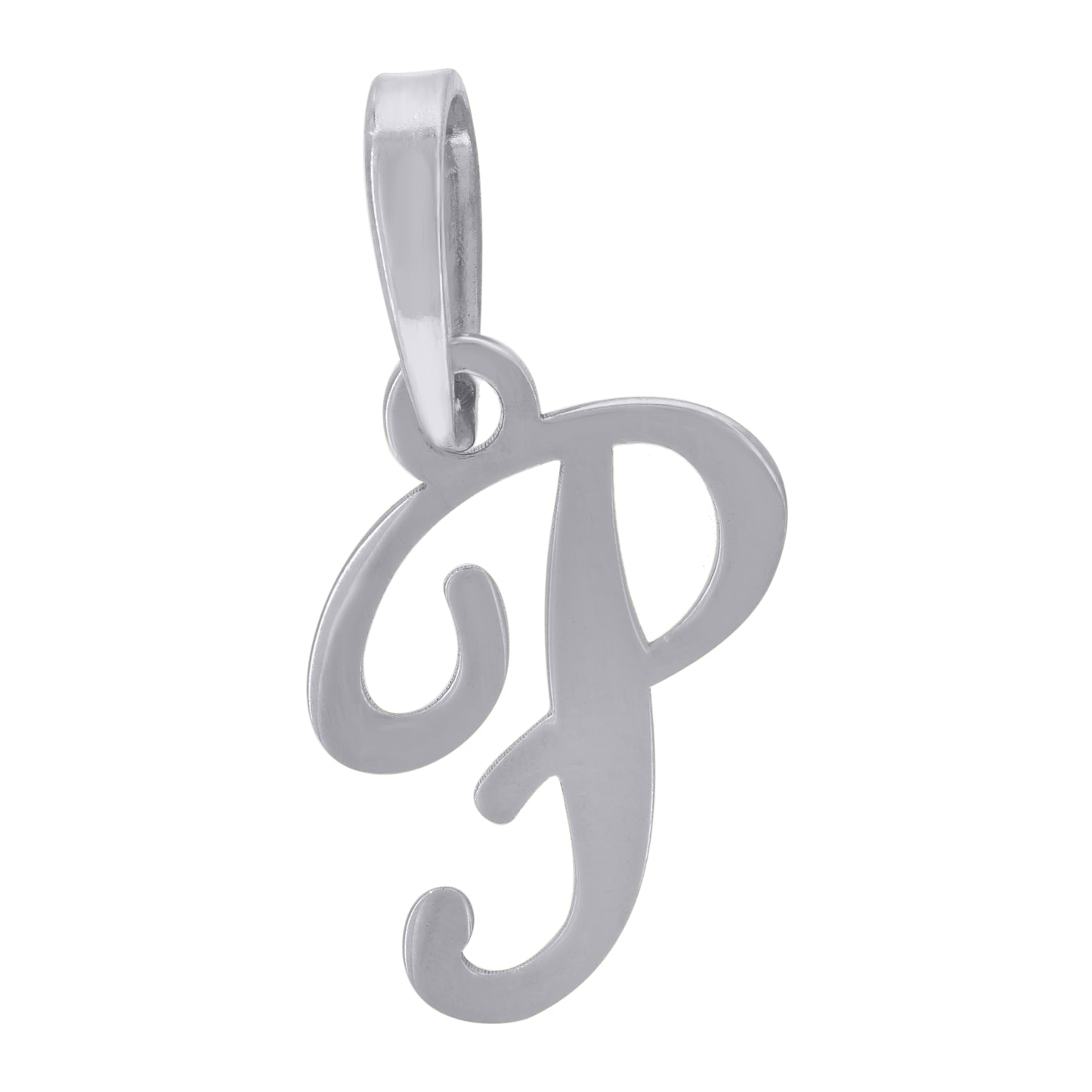 925 Sterling Silver "P" Initial Pendant