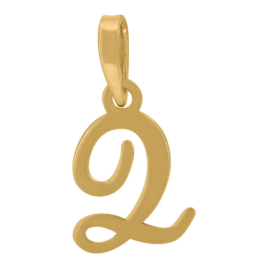 925 Sterling Silver "Q" Initial Pendant