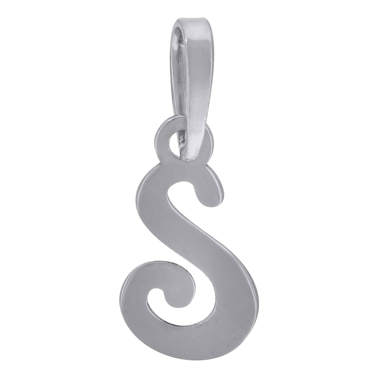 925 Sterling Silver "S" Initial Pendant