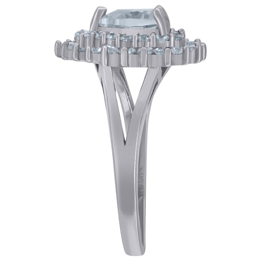 925 Sterling Silver Cz Heart Ring Sz6