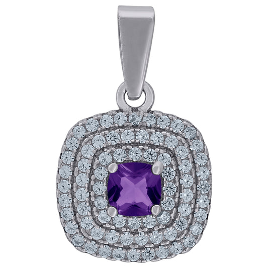 925 Sterling Silver Cz Pendant