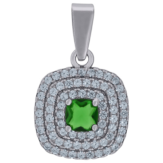 925 Sterling Silver Cz Pendant