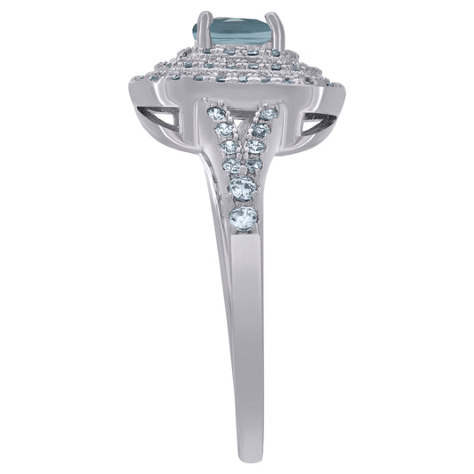 925 Sterling Silver Cz Ring Sz6