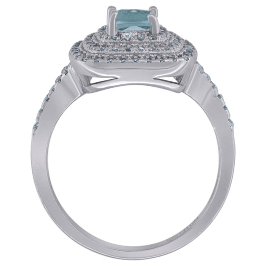 925 Sterling Silver Cz Ring Sz6