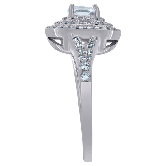 925 Sterling Silver Cz Ring Sz6