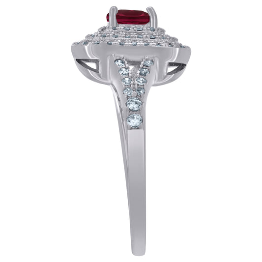 925 Sterling Silver Cz Ring Sz6