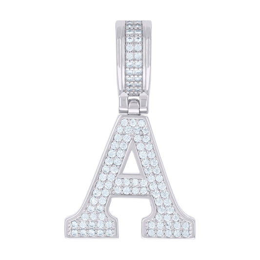 925 Sterling Silver Pendant Inital Letter "A"