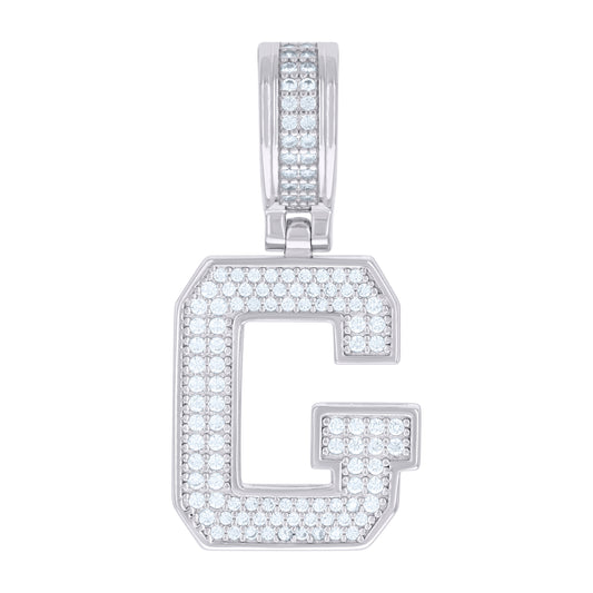 925 Sterling Silver Pendant Inital Letter "G"