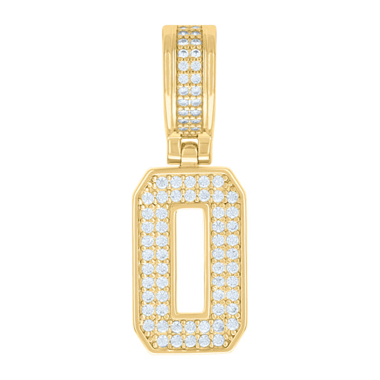 925 Sterling Silver Pendant Inital Letter "O"