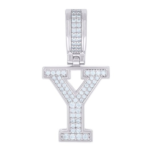 925 Sterling Silver Pendant Inital Letter "Y"