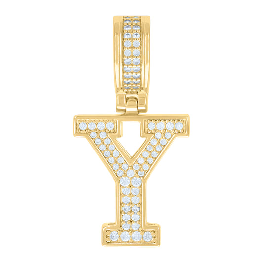 925 Sterling Silver Pendant Inital Letter "Y"