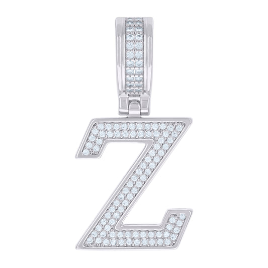 925 Sterling Silver Pendant Inital Letter "Z"