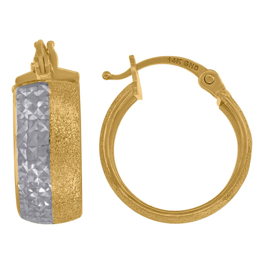 14Kt Gold Hoop Earrings 16mm