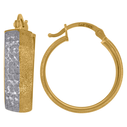 14Kt Gold Hoop Earrings 20mm