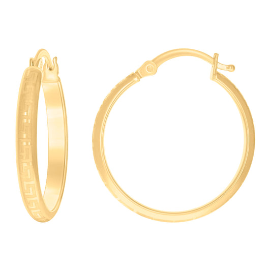 14Kt Gold Hoop Earrings 20mm
