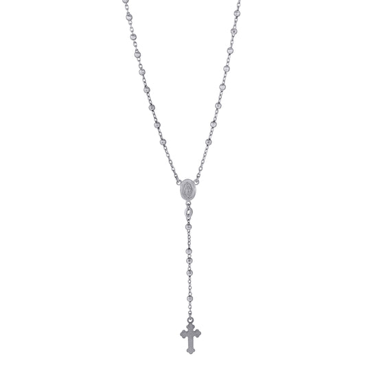 925 Sterling Silver 3mm Plain Rosary