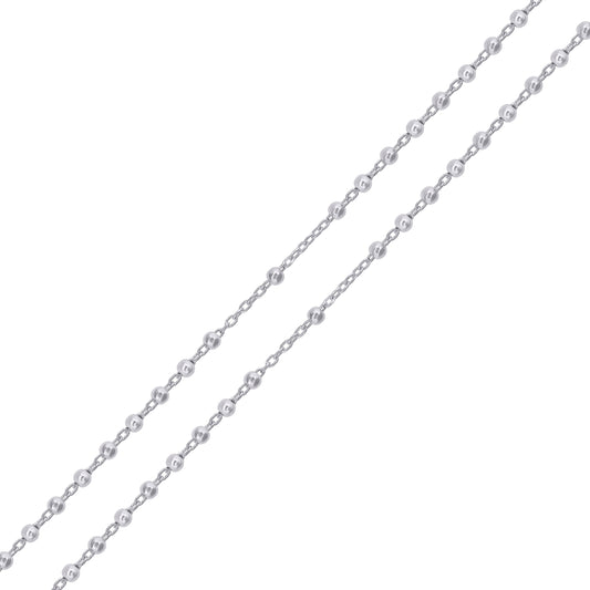 925 Sterling Silver 3mm Plain Rosary