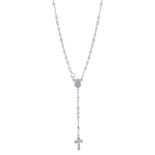 925 Sterling Silver 3mm Plain Rosary