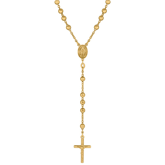 925 Sterling Silver 4mm Plain Rosary