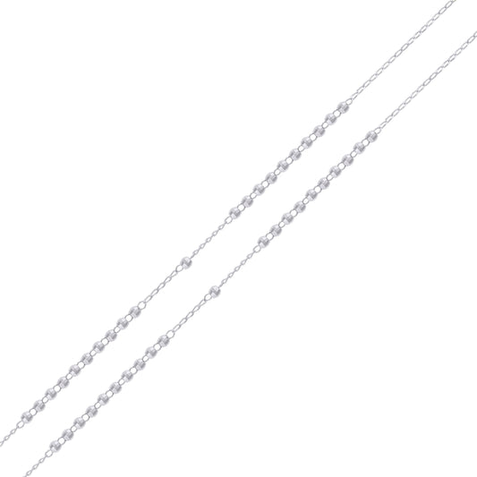 925 Sterling Silver 3mm D/C Rosary