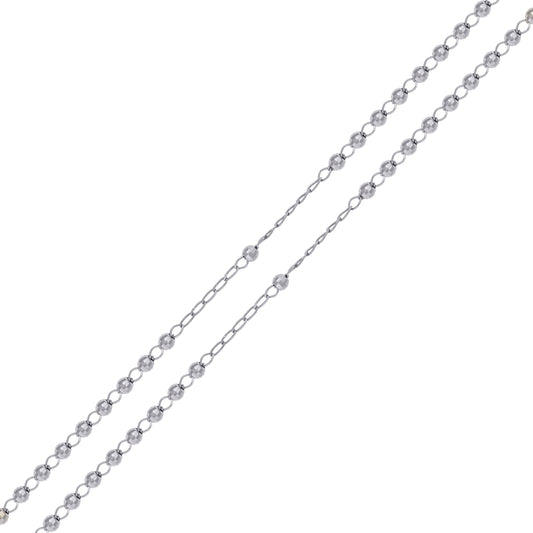 925 Sterling Silver 4mm D/C Rosary