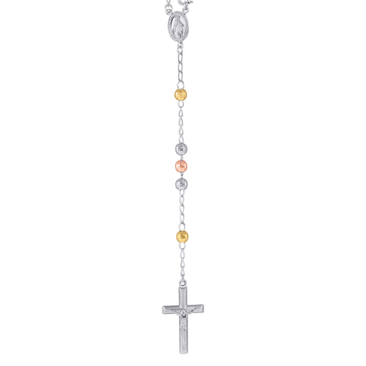 925 Sterling Silver 5mm D/C Rosary