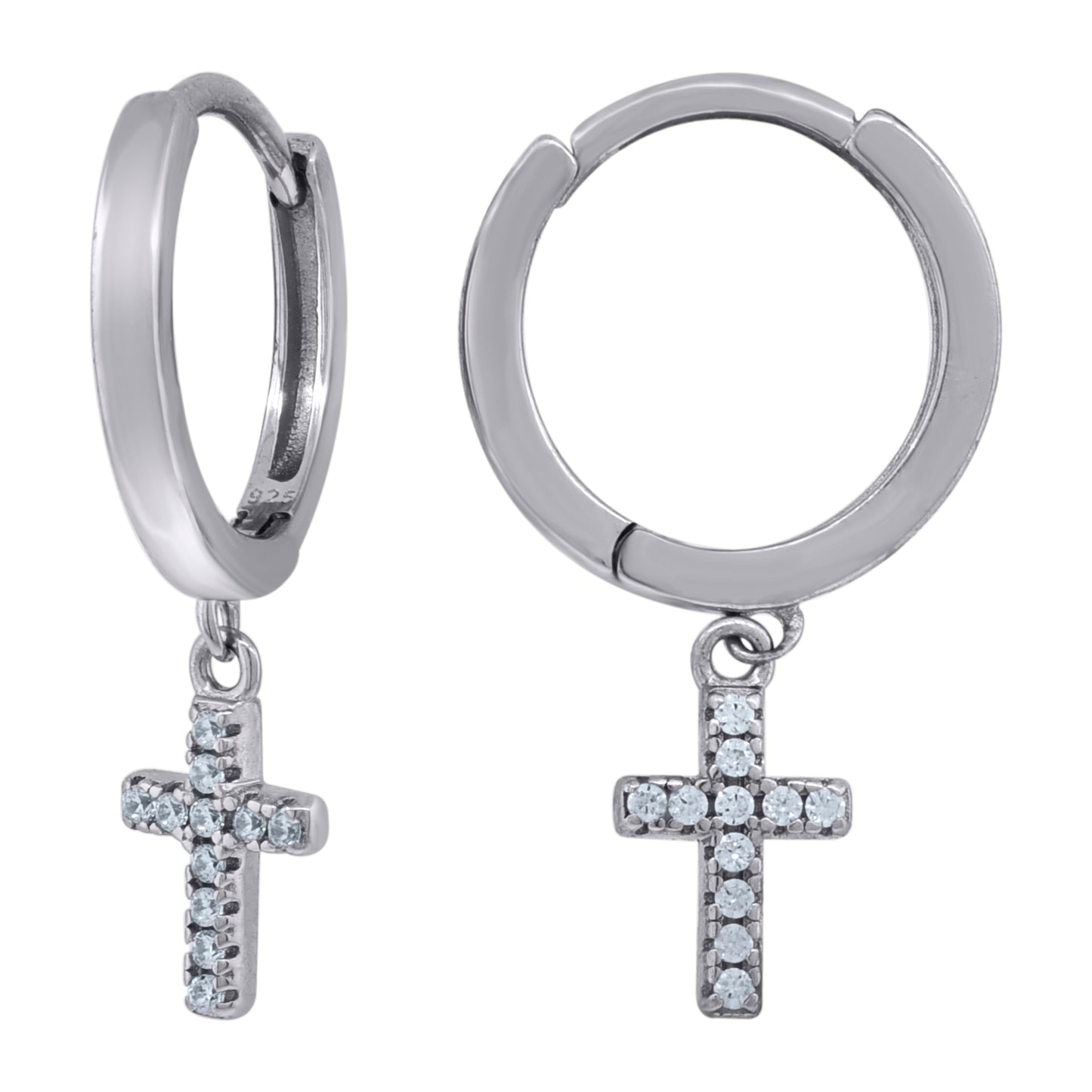 925 Sterling Silver Cz Earrings