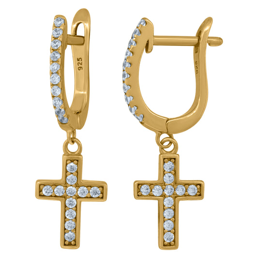 925 Sterling Silver Cz Earring