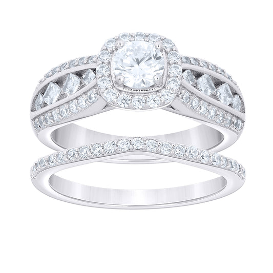 925 Sterling Silver Cz Ring S6
