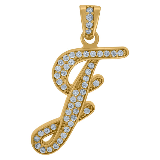 925 Sterling Silver Initial Letter "J" Pendant