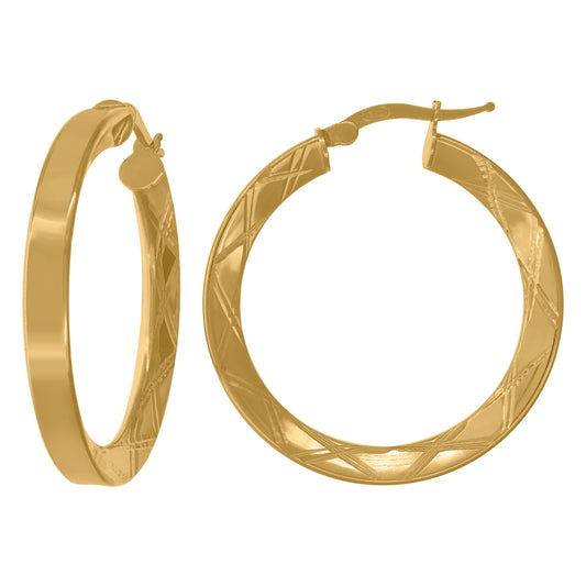 925 Sterling Silver Hoop Earrings