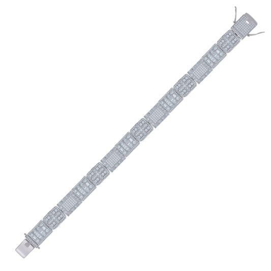 925 Sterling Silver Bracelet 12mm-9"
