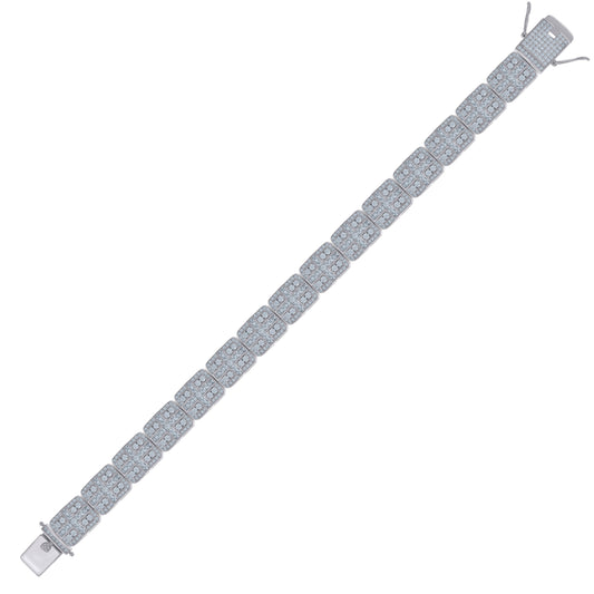 925 Sterling Silver Bracelet 12mm-9"