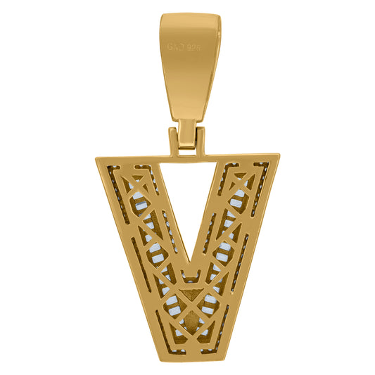 925 Sterling Silver Initial Letter "B" Pendant