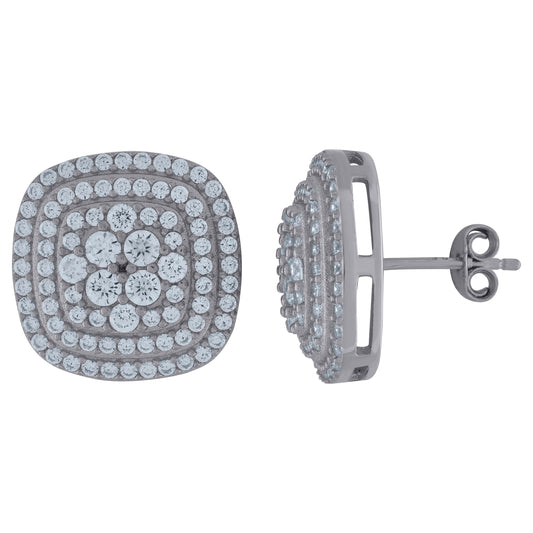 925 Sterling Silver Cz Earrings
