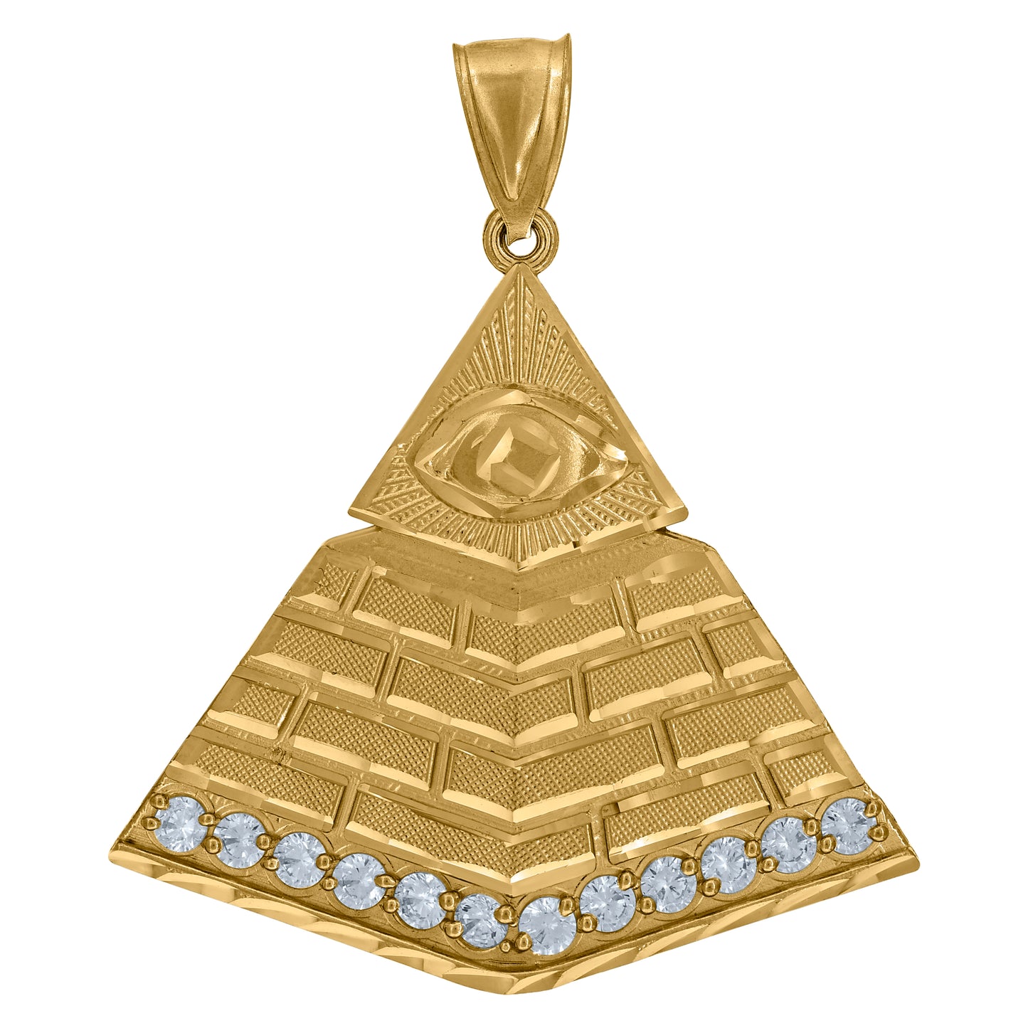 10Kt Gold  Cz Pendant