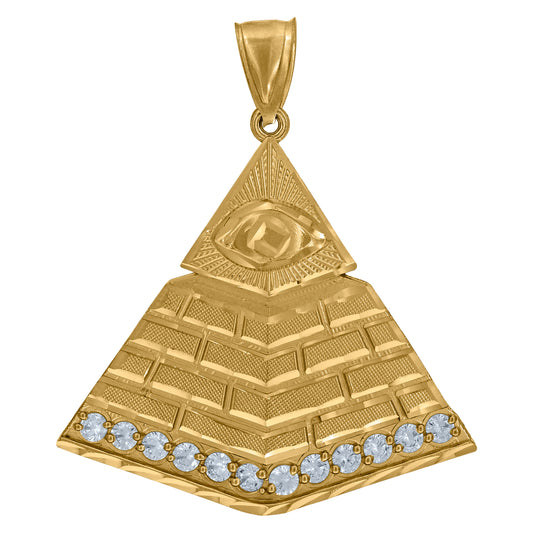 10Kt Gold  Cz Pendant