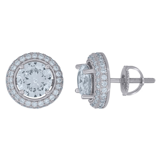 925 Sterling Silver Cz Earrings