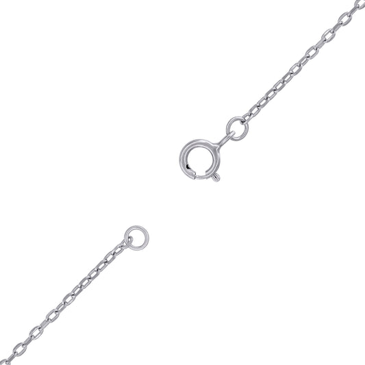 925 Sterling Silver Taurus 18" Necklace