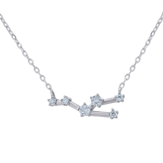 925 Sterling Silver Taurus 18" Necklace