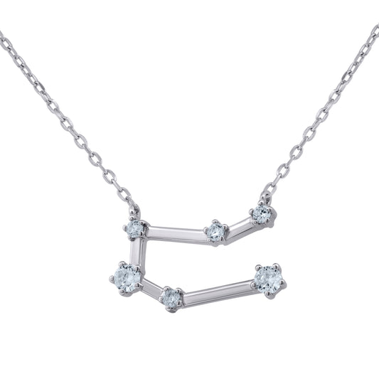 925 Sterling Silver Gemini 18" Necklace